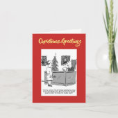 クリスマスプディングQRコード付きクリスマスカード シーズンカード (正面)