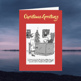 クリスマスプディングQRコード付きクリスマスカード シーズンカード