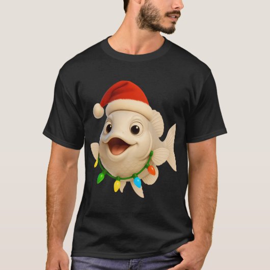 クリスマスプラチナアロワナ Tシャツ (正面)