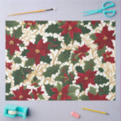 クリスマスプラントガロールティッシュペーパー 薄葉紙 (クラフト)