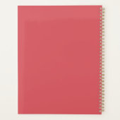 クリスマスプランナーウォーターカラーホリー&ベリー プランナー手帳 (裏面)