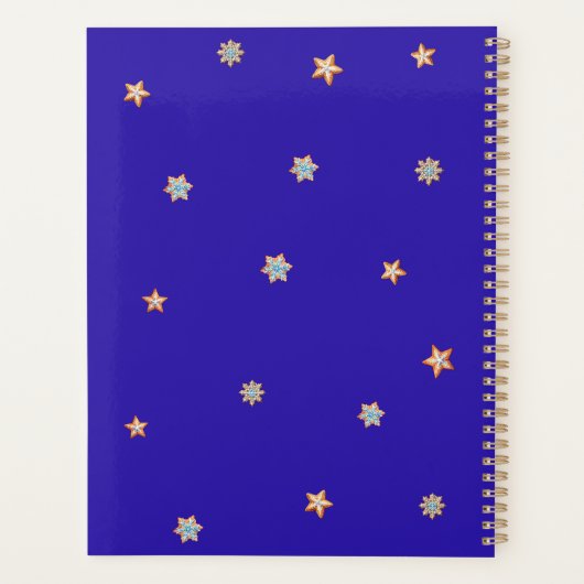 クリスマスプランナーパーソナライズされた名 プランナー手帳 (裏面)