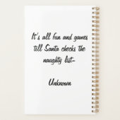 クリスマスプランナー プランナー手帳 (裏面)