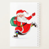 クリスマスプランナーGistサンタクロースあなたのテキスト名 プランナー手帳 (裏面)