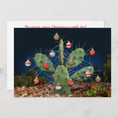 クリスマスプリックリーナシ、フラット、ホリデーカード シーズンカード (正面/裏面)