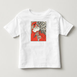 クリスマスプリンとドイツのサンタ・ベクター トドラーTシャツ