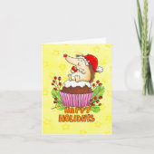 クリスマスプリンの挨拶 カード (正面)