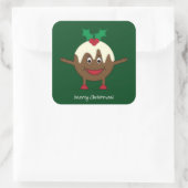 クリスマスプリンの漫画のキャラクター スクエアシール (バッグ)