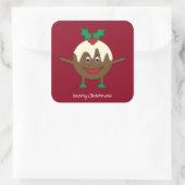 クリスマスプリンの漫画のキャラクター スクエアシール (バッグ)