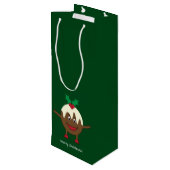 クリスマスプリンの漫画のキャラクター ワインギフトバッグ (裏面アングル)