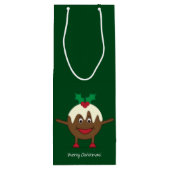 クリスマスプリンの漫画のキャラクター ワインギフトバッグ (裏面)