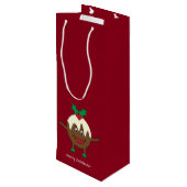 クリスマスプリンの漫画のキャラクター ワインギフトバッグ (裏面アングル)