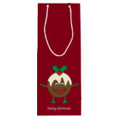 クリスマスプリンの漫画のキャラクター ワインギフトバッグ (裏面)