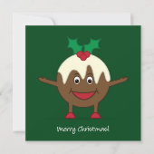 クリスマスプリンの漫画のキャラクター 招待状 (正面)