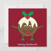 クリスマスプリンの漫画のキャラクター 招待状 (正面)