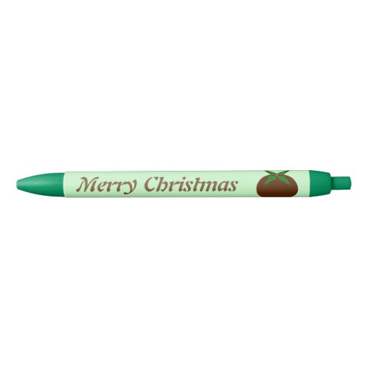 クリスマスプリンカスタムグペン 黒ボールペン (正面)