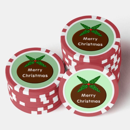 クリスマスプリンカスタムグ ポーカーチップ (積み重ね)