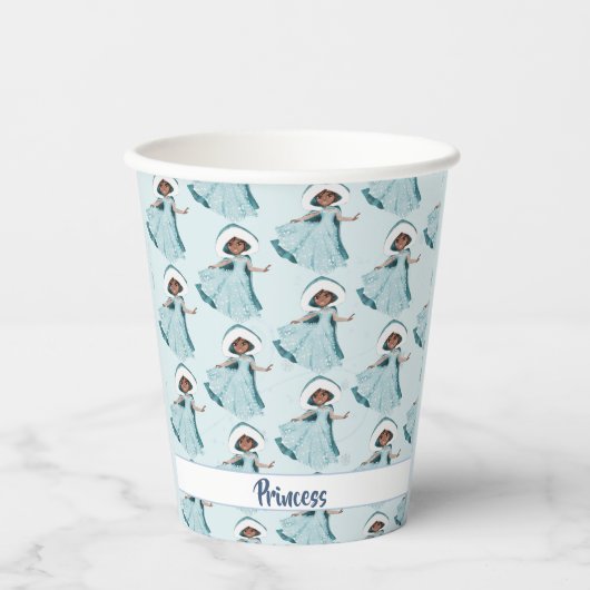 クリスマスプリンセス魅惑ガールズスノーフレーク 紙コップ (正面)