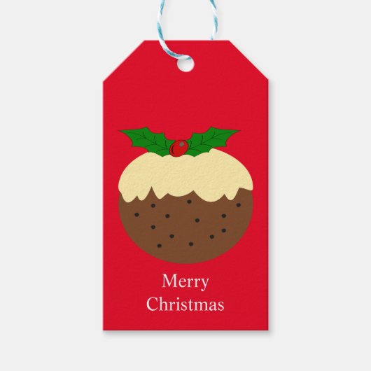 クリスマスプリンデザインクリスマス ギフトタグ (正面)