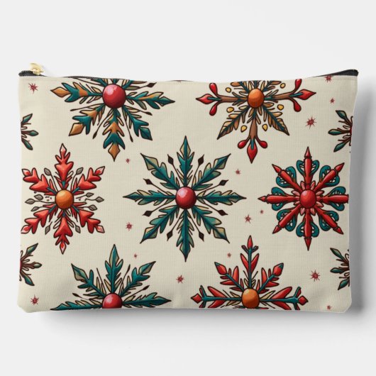 クリスマスプリントカットソーバッグ アクセサリーポーチ (正面)