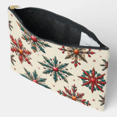 クリスマスプリントカットソーバッグ アクセサリーポーチ (見開き)