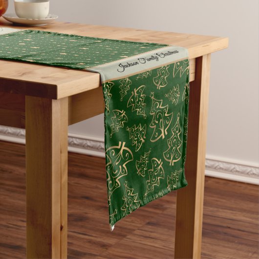 クリスマスプリント ミディアムテーブルランナー (インサイチュ)