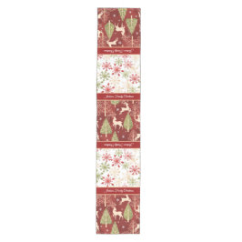 クリスマスプリント ミディアムテーブルランナー