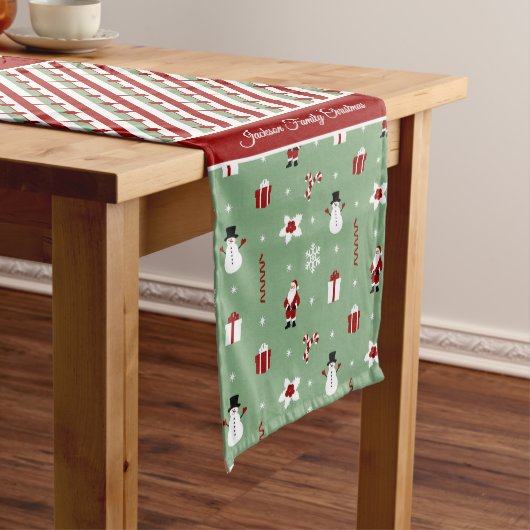 クリスマスプリント ミディアムテーブルランナー (インサイチュ)