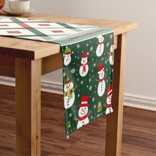 クリスマスプリント ミディアムテーブルランナー (インサイチュ)
