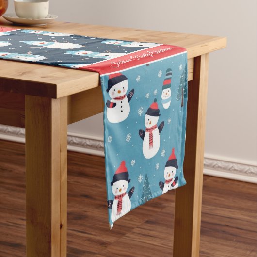 クリスマスプリント ミディアムテーブルランナー (インサイチュ)