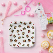 クリスマスプリン紙プレート ペーパープレート (パーティー)