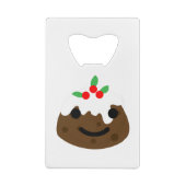 クリスマスプリン絵文字 クレジットカード栓抜き (裏面)