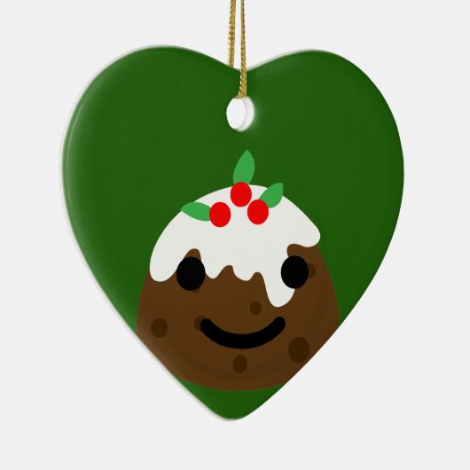 クリスマスプリン絵文字 セラミックオーナメント (右)