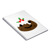 クリスマスプリン絵文字 ノートブック (右側)