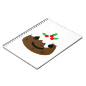クリスマスプリン絵文字 ノートブック (左側)