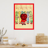 クリスマスプリン&クラッカー～ヴィンテージクリスマス ポスター (キッチン)