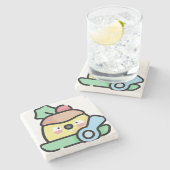 クリスマスプリン ストーンコースター (横)