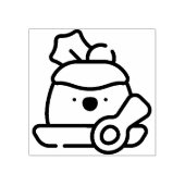 クリスマスプリン ラバースタンプ (インプリント)