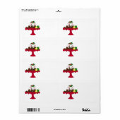クリスマスプリン ラベル (フルシート)