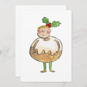 クリスマスプリン 招待状 (正面/裏面)