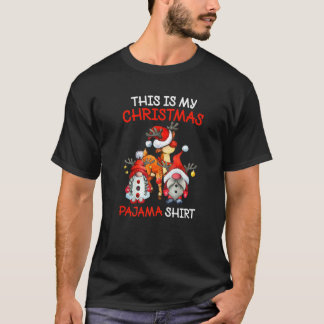 クリスマスプレイドの小人 このクリスマスパジャマは私のもの メンズ Tシャツ