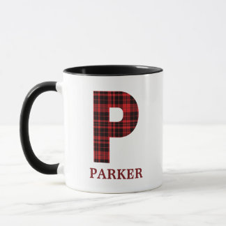 クリスマスプレイドパーソナライズされたコーヒーマグP マグカップ