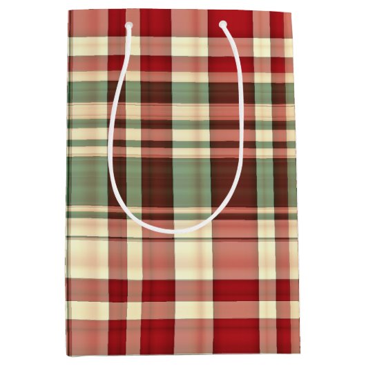 クリスマスプレイド06-抱き枕M ミディアムペーパーバッグ (正面)