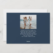 クリスマスプレイド1枚フォトクラシックネイビー シーズンカード (裏面)