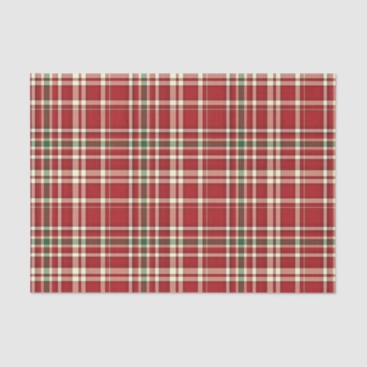 クリスマスプレイド17組織包装紙 薄葉紙 (正面)