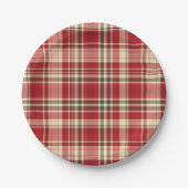 クリスマスプレイド23紙プレート ペーパープレート (正面)