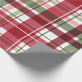 クリスマスプレイド ラッピングペーパー (角)