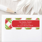 クリスマスプレイド |休日の住所 シール (インサイチュ)