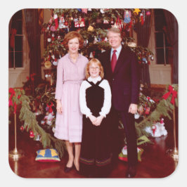 クリスマスプレジデントJames Jimmy Carter White House スクエアシール