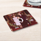 クリスマスプレジデントJames Jimmy Carter White House スクエアペーパーコースター (アングル)